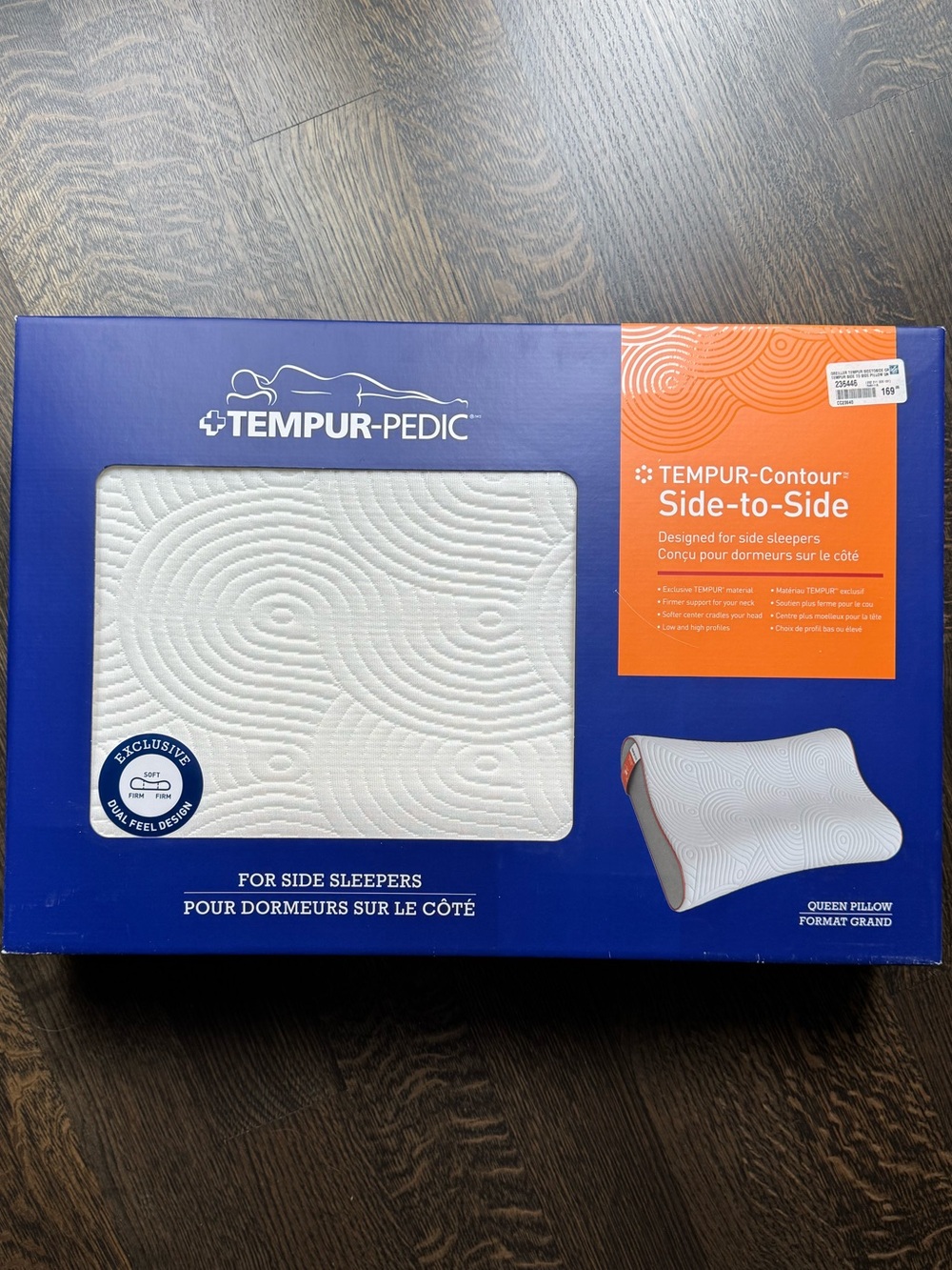 TEMPUR-Contour Side-to-Side Pillow – White